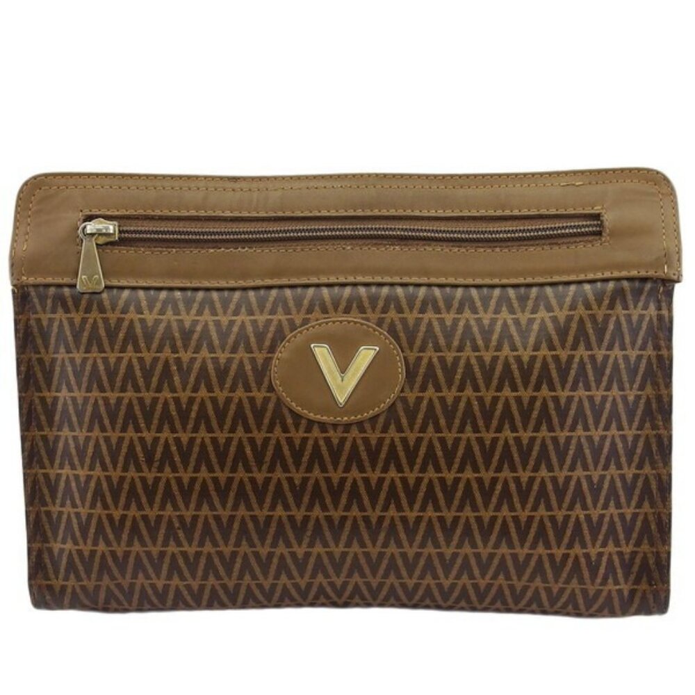 MARIO VALENTINO Clutch Bag V Mark Authentic Used g17474